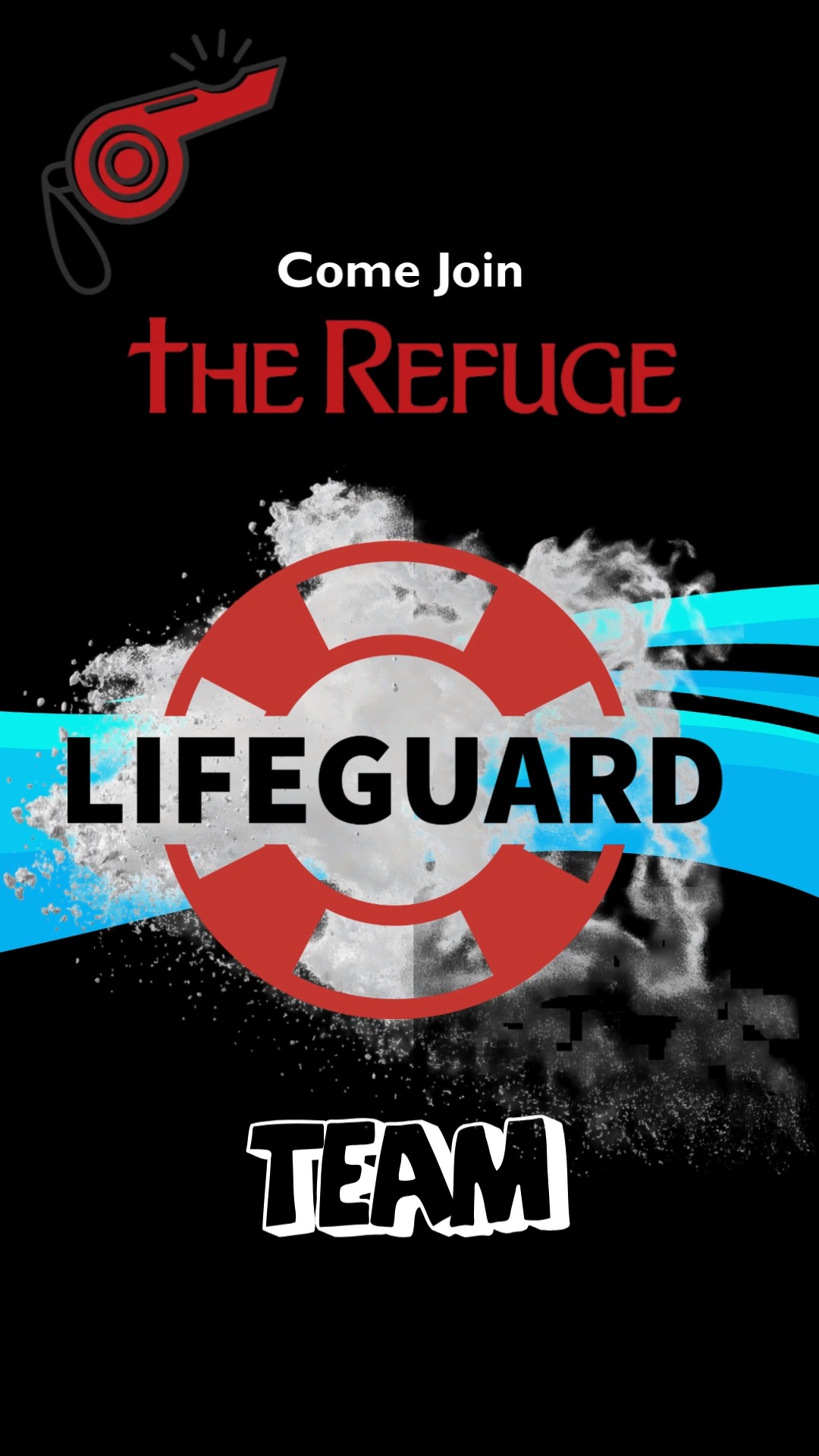 We're still hiring lifeguards! 15 years and up, certification included! Details and application at www.ncrefuge.org/staff-opportunities/