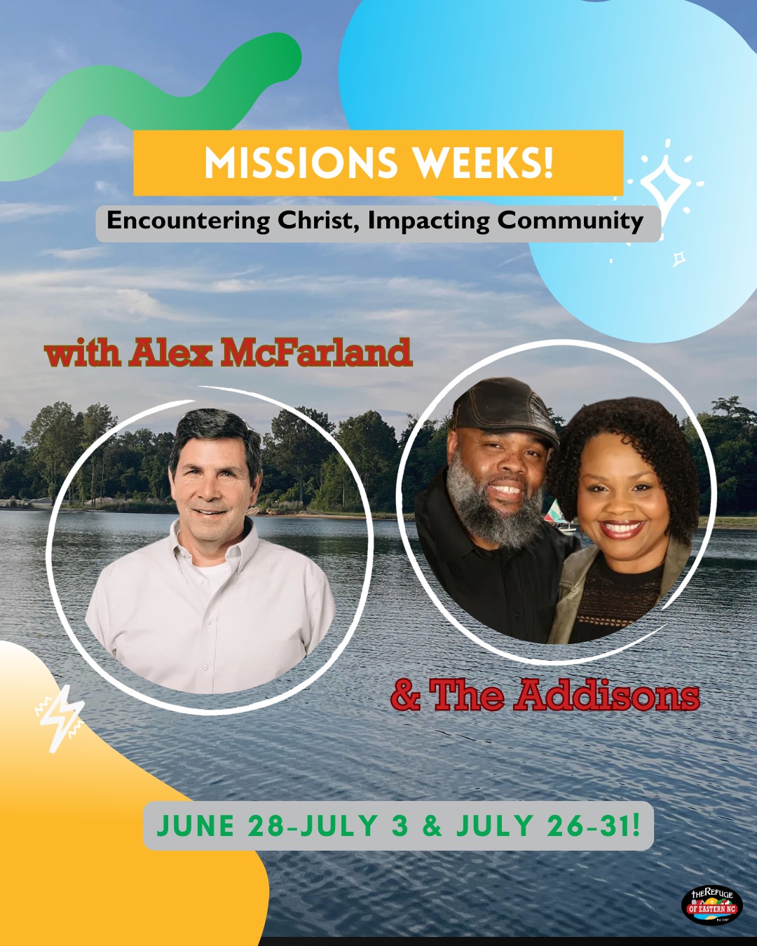 We love Missions Week at The Refuge! And this year, it's double the fun! Guest speakers, community impact,  camp madness, and two dates to choose from! Are you registered? Link in bio!